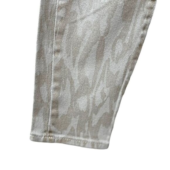 Dkny Jeans - Gold Metallic Leopard  Leggings Pants 4 - Picture 8 of 12